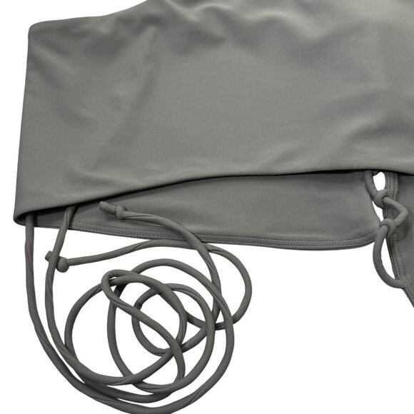 SKIMS Lace Up Super Crop Top Chrome Womens 4X - Picture 8 of 13